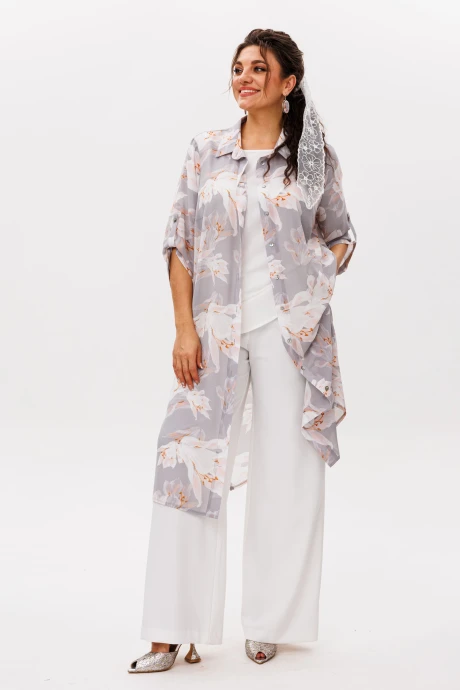 Платье Anelli 1529 лилии_в_тумане #1