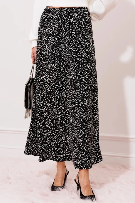 Юбка *Распродажа Buter 3002 черный принт #1