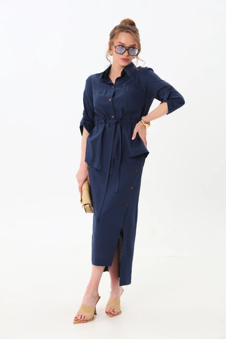 Юбочный костюм NikVa 980-1 индиго двойка #1
