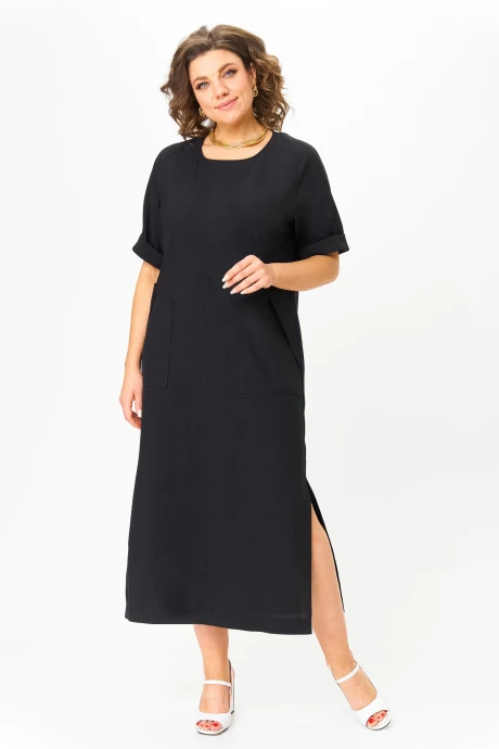 Платье *Распродажа Ладис Лайн 1572 чёрный #1