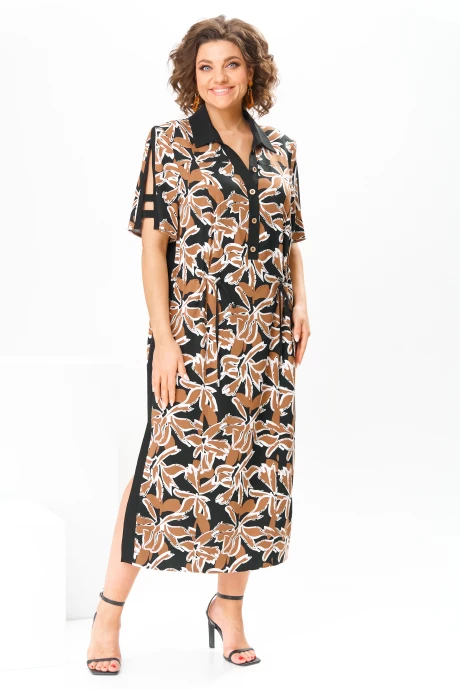 Платье *Распродажа Romanovich Style 1-2801 коричневый #1