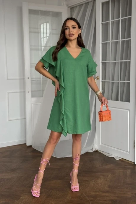 Платье *Распродажа DilanaVIP 2049 зелень #1