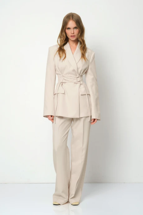 Брючный костюм PiRS 5930 светло-бежевый двойка #1