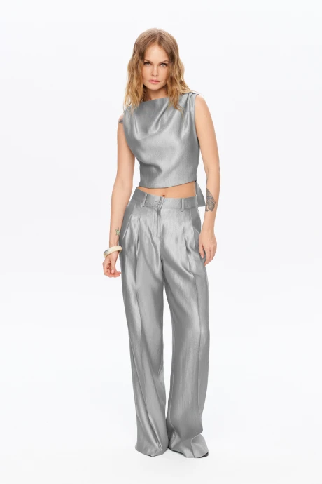Брючный костюм PiRS 5988 серый двойка #1
