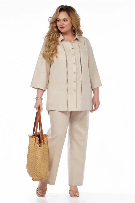 Брючный костюм ЛаКона 11654 льняной двойка #1