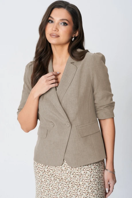 Жакет (пиджак) LeNata 11297 темно-бежевый #1