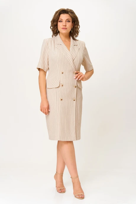 Платье Орхидея Люкс 1594 бежевый #1