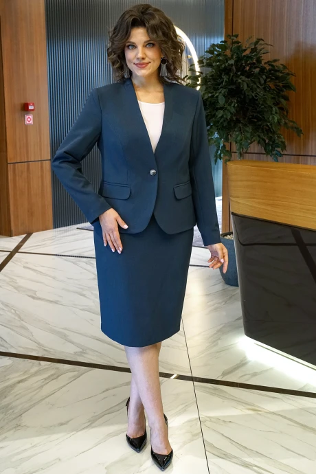 Юбочный костюм ALANI COLLECTION 1872 графит двойка #1