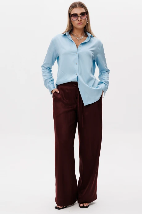 Брючный костюм Ma Vie 700 голубой_и_коричневый двойка #1