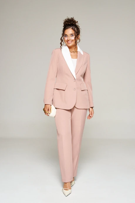 Брючный костюм Beautiful&Free 6354 мокко тройка #1