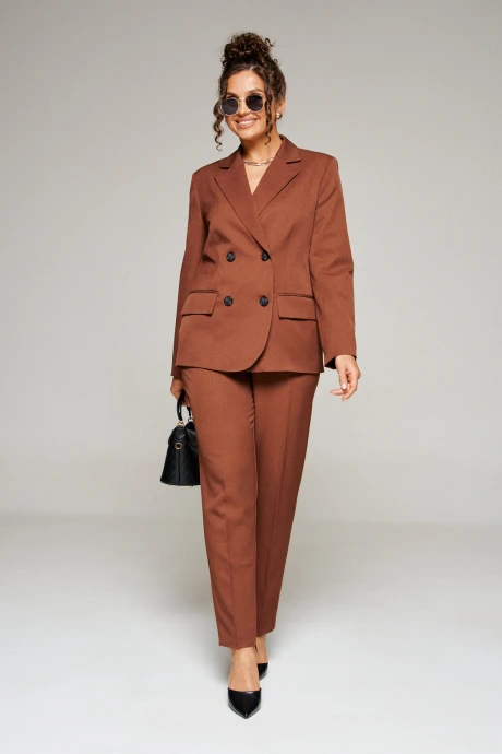 Брючный костюм Beautiful&Free 6355 шоколад двойка #1