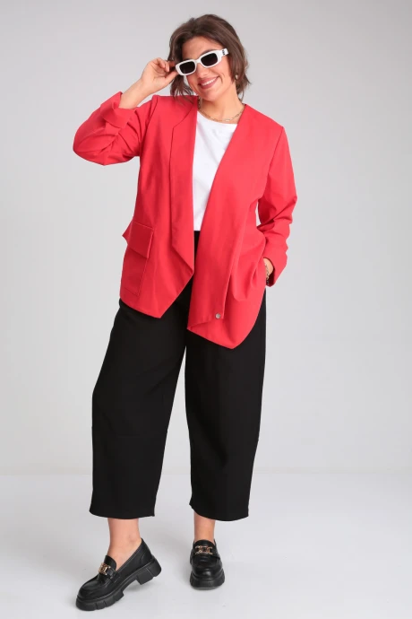 Жакет (пиджак) GRATTO 7229 красный #1