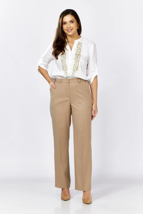 Брюки MALI 324-047 бежевый #1