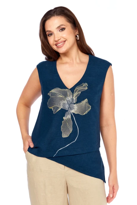 Блузка MALI 625-081 синий #1