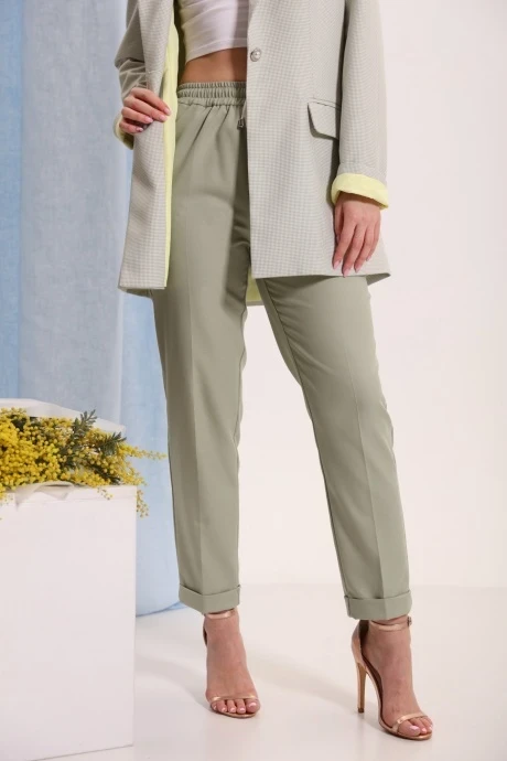 Брюки *Распродажа LM БЛ9052 фисташковый #1