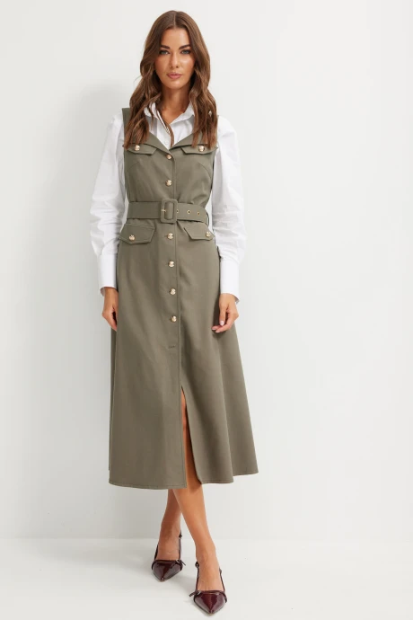 Сарафан Люше 4147 хаки #1