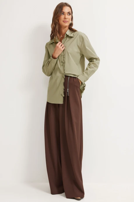 Рубашка Люше 4152 оливка #1