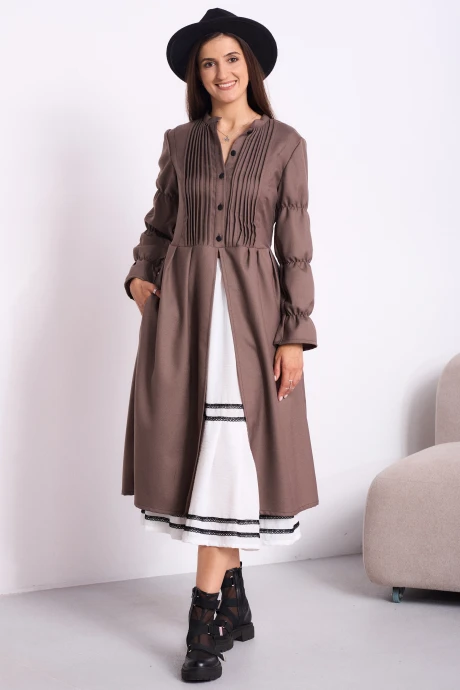 Платье Celentano Lite 5052 пыльная_роза_с_коричневым_подтоном #1