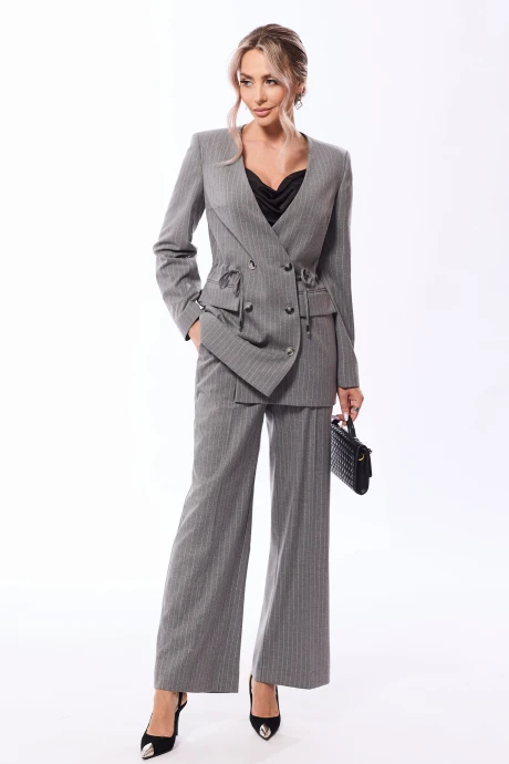 Брючный костюм Golden Valley 6613-1 серый двойка #1