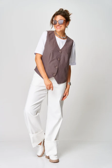 Жилетка GRATTO 7442 баклажан #1