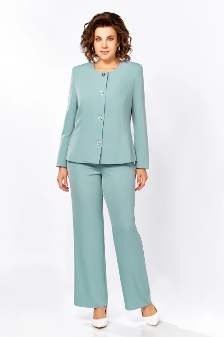 Брючный костюм Swallow 868.1 Пыльная мята двойка #1