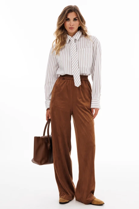 Рубашка EOLA 2919.1 молочный_в_полоску #1