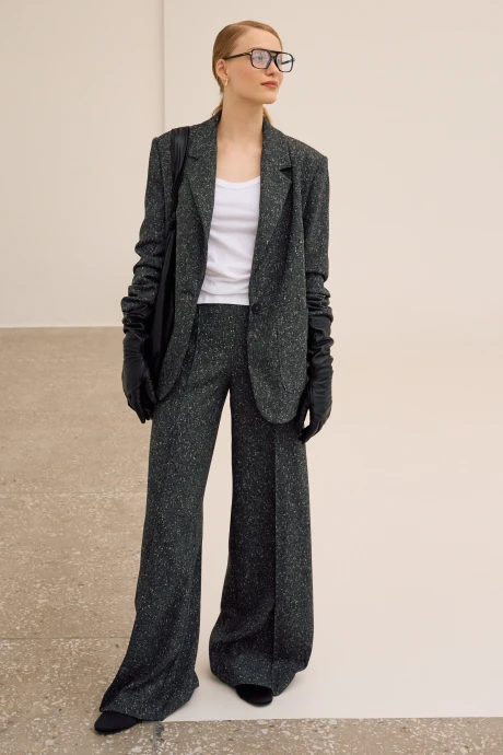 Брючный костюм Lokka 1678 серый/меланж двойка #1