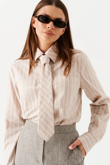 Блузка ELLETTO LIFE 3877 бежево-молочный #1