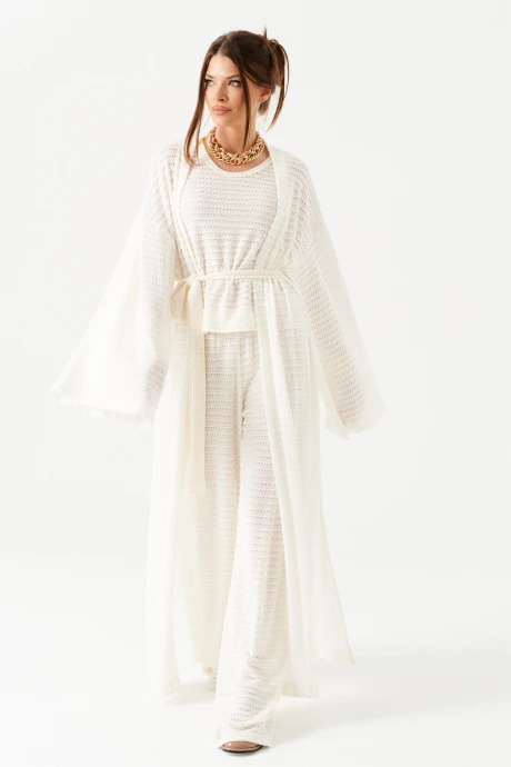 Брючный костюм ELLETTO LIFE 5302 молочный #1