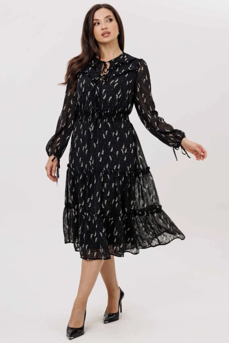Платье MisLana 1222 черный #1