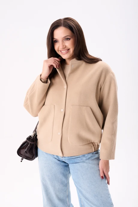 Бомбер MisLana 1975 бежевый #1