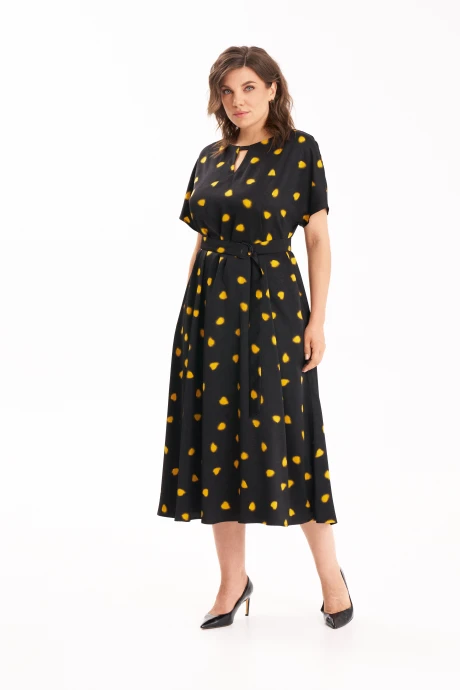 Платье KaVari plus size 1125 черный #1