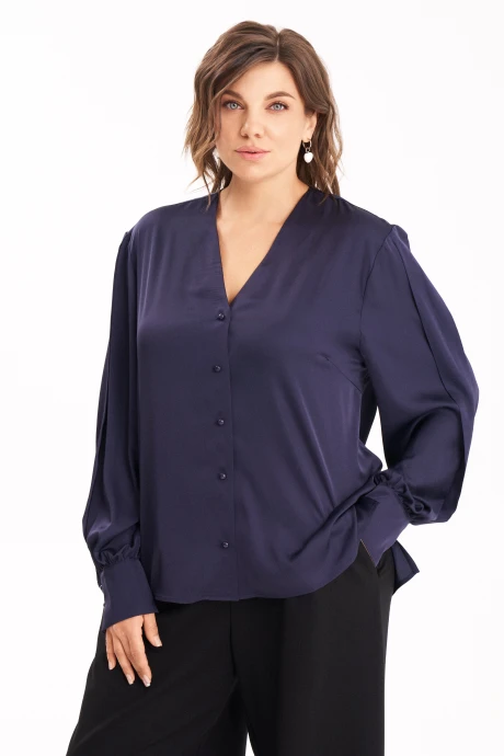 Блузка KaVari plus size 4022 синий #1