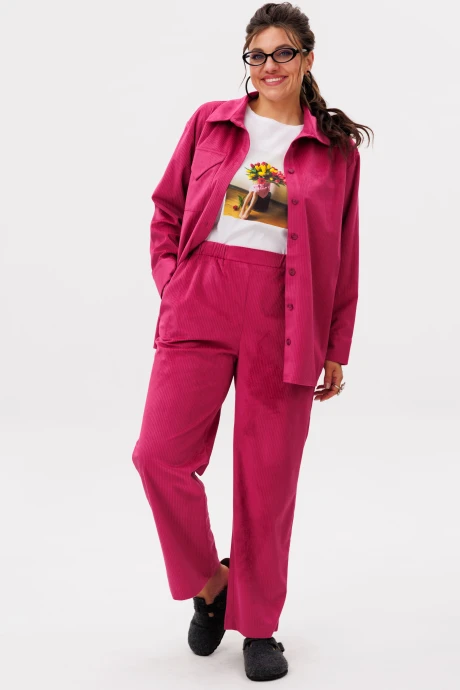 Брючный костюм Anelli 1640 малина #1