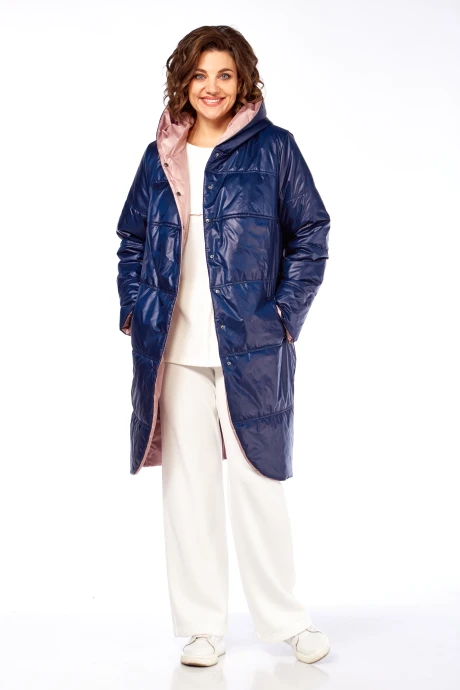 Пальто Diamant 1928 синий- пудра #1