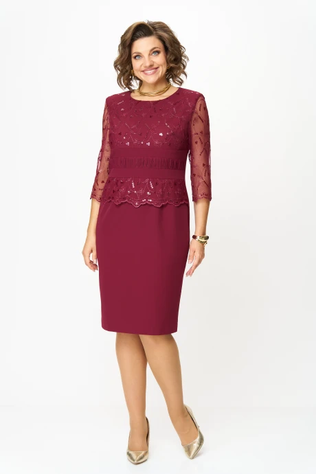 Платье Svetlana-Style 3022 бордовый #1