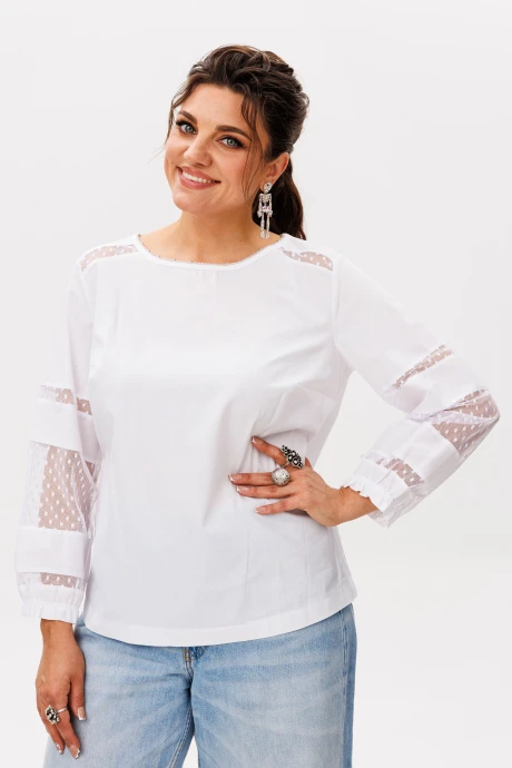 Блузка Anelli 1627 сахарная вуаль #1