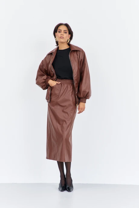 Юбочный костюм FLAIM 2019 шоколад двойка #1