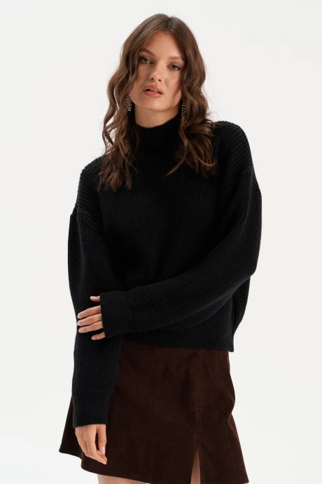 Джемпер (кофта) Romgil РВ0295-ШЕ5 черный #1