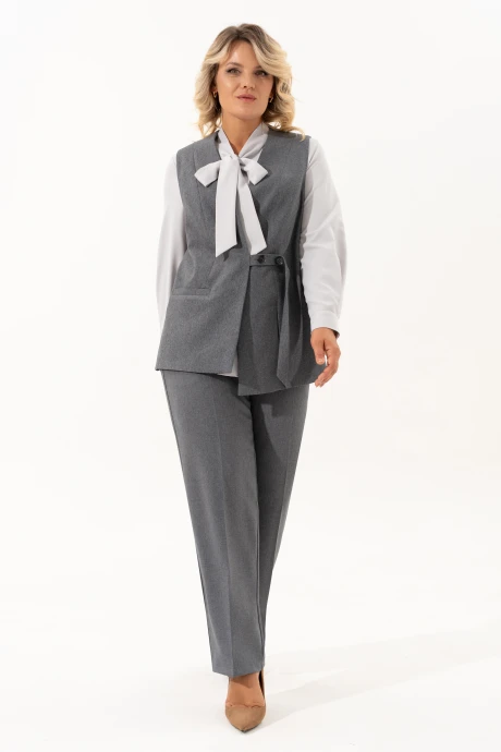 Брючный костюм ALGRANDA (Novella Sharm) 4068 темно-серый двойка #1