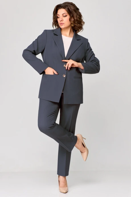 Брючный костюм Мишель Стиль 1208 графит двойка #1