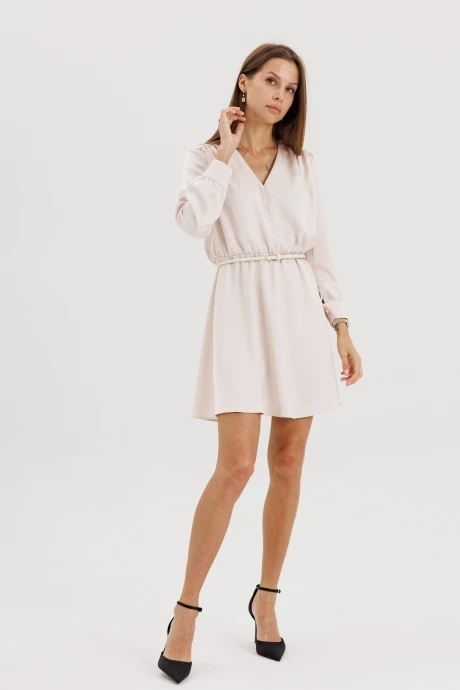 Платье The name 2424 атлас сливочный #1