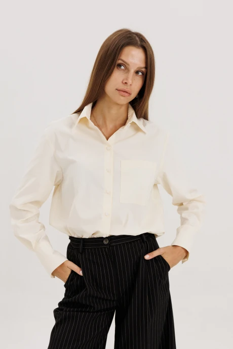 Рубашка The name 2443 сливочная #1