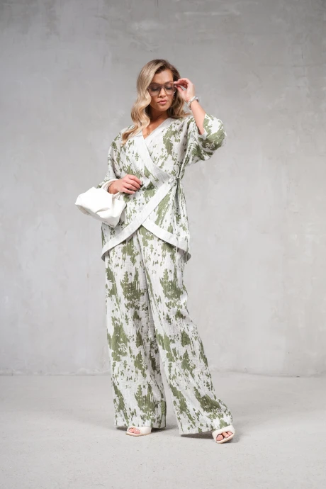 Брюки Erika Laurent 17353 серо-зеленый #1