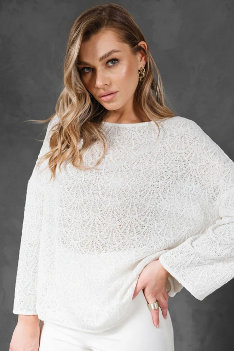 Джемпер (кофта) Erika 7201 белый #1