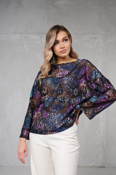 Джемпер (кофта) Erika 7201-6 сине-фиолетовый #1