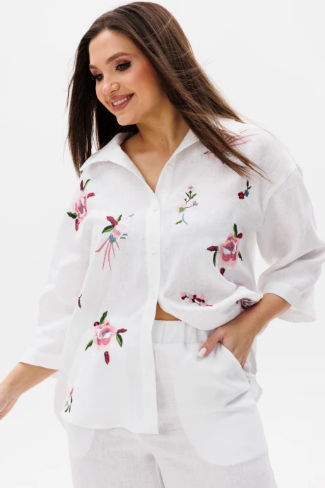 Рубашка *Распродажа Ma Cherie 1168 белый #1
