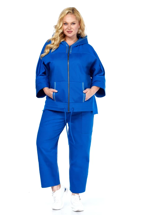 Брючный костюм Anastasia 1223 васильковый двойка #1