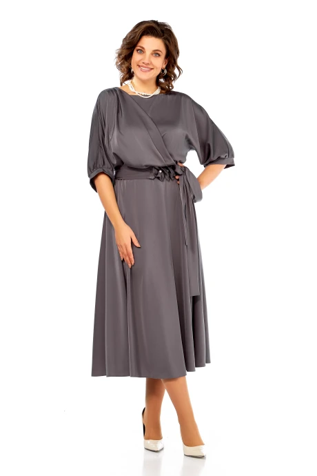 Платье Ольга Стиль 959 серый #1