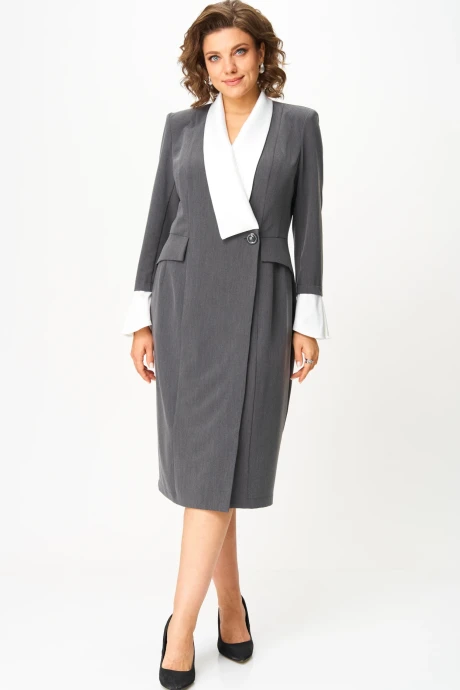 Платье Anastasia Mak 1124 серый #1